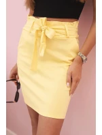 Dámská sukně s vysokým pasem žlutý Dámská sukně s vysokým pasem žlutý