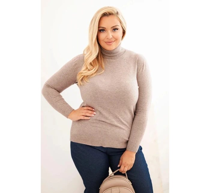 Dámský svetr Plus Size z viskózy model 21321812 střihu fango - K-Fashion