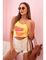 Dámská pruhovaná blůza s V výstřihem a krátkým rukávem béžová Dámská pruhovaná blůza s V výstřihem a krátkým rukávem béžová