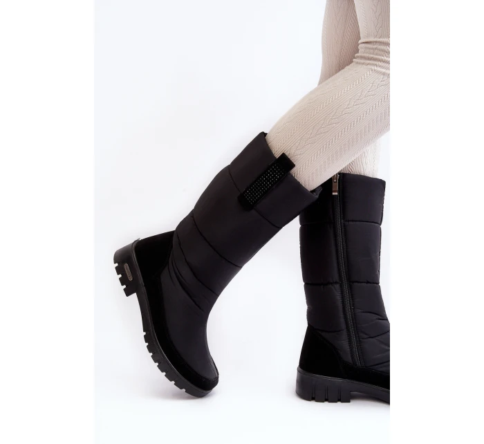 Dámské zateplené sněhule Progress model 21638605 Černé - Boto Dámské zateplené sněhule Progress model 21638605 Černé - Boto