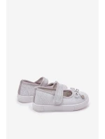 Dětské Baleríny S Mašlí Stříbrné model 21692299 - Boto