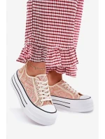 Nízké Dámské Tenisky Na Platformě Růžové model 21701273 - Boto Nízké Dámské Tenisky Na Platformě Růžové model 21701273 - Boto