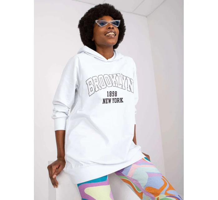 Dámská mikina-DHJ-BL-15658.35-bílá