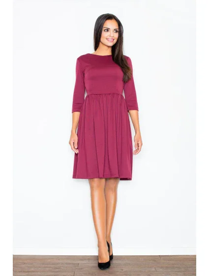 Šaty  bordó  model 18488230 - Figl