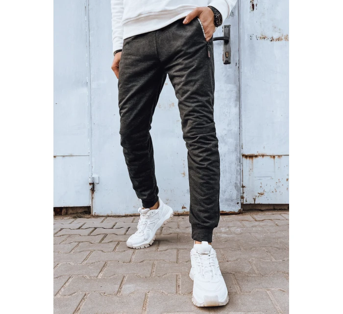 Pánské tmavě šedé tepláky FashionStreet UX4279