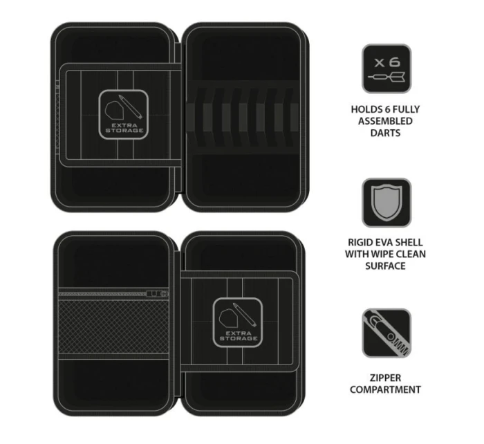 2 PRO 6 pouzdro na šipky model 21730389 - Harrows