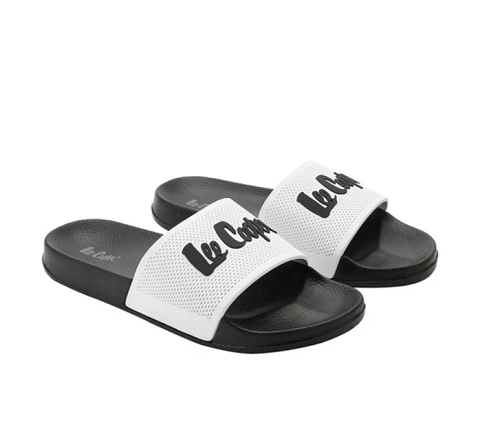 Lee Cooper pánské sportovní boty slip-on žabky pohodlné lehké černé bílé