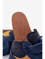 Dětská barefoot obuv z semišové kůže FRODDO G2110157 Tmavě modrá Dětská barefoot obuv z semišové kůže FRODDO G2110157 Tmavě modrá