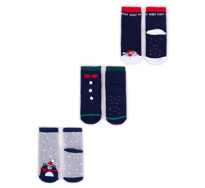 Dětské vánoční froté ponožky 3Pack model 17962150 Vícebarevné - Yoclub
