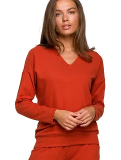 Dámský svetr S246 terakota - Stylove