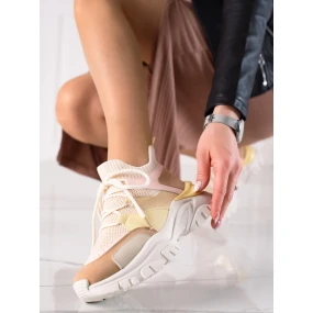 Moderní dámské  tenisky vícebarevné bez podpatku