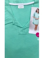 Dámská noční košile s krátkým rukávem Martina model 17519771 - Vienetta Dámská noční košile s krátkým rukávem Martina model 17519771 - Vienetta