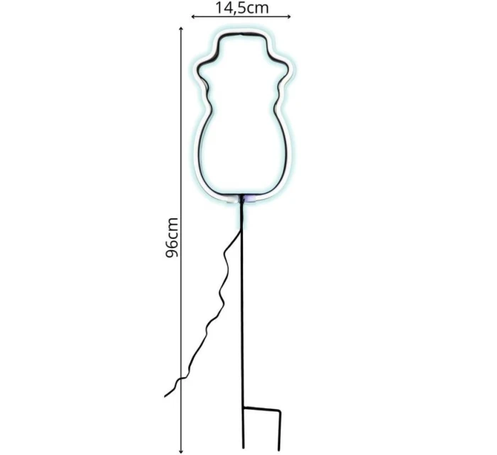 NEON BALWAN WHITE 81 LED BATERIE 14.5x96CM LUCA