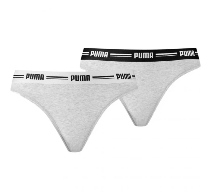 Dámská tanga 2Pack 907854 05 Grey - Puma