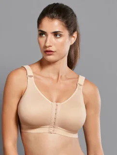 frontline open sportovní podprsenka zapínání vpředu 5523 desert - Active