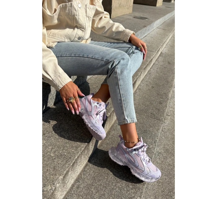 Dámské Kožené Tenisky GOE RR2N4081 Fialové