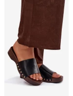 Dámské pantofle se zlatými černé model 21918782 - Boto