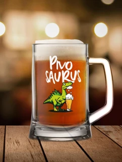 PIVOSAURUS - pivní sklenice 0,5 l