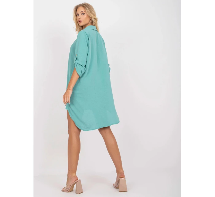 Dámské šaty volného střihu DHJ SK V2209 Mátová - FPrice
