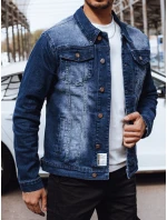 Pánská džínová bunda tmavě modrá model 21977398 - Dstreet Pánská džínová bunda tmavě modrá model 21977398 - Dstreet