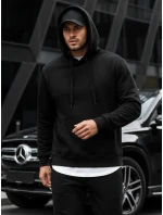 Pánská mikina s kapucí černá BX2028 Pánská mikina s kapucí černá BX2028