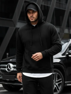 Pánská mikina s kapucí černá BX2028