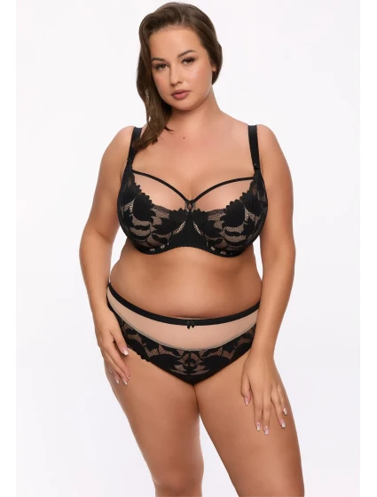 Polovyztužená dámská podprsenka semi soft BS 1134 Keto Grafitová model 20647062 Maxi - Gaia