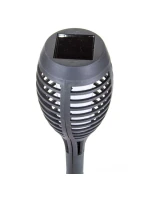 DANCING FLAMES SOLAR LAMP 12 LED SMD 7,5x7,5x46,5 cm KPL 5SZT