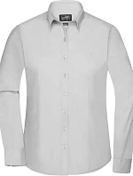 Daiber JN 677 Popelínová halenka s dlouhým rukávem 02.0677 light grey