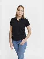Pure Waste PQW Dámské piqué polo z těžké bavlny 74.0PQW black Pure Waste PQW Dámské piqué polo z těžké bavlny 74.0PQW black