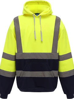 Yoko HVK 05 Hi-Vis mikina s kapucí 79.VK05 hi vis yellow/navy