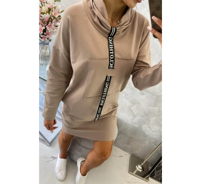 Béžové vázané šaty Béžové vázané šaty