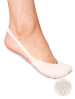Yoclub Dámské ponožky s otevřenou patou, 3 balení, béžová barva