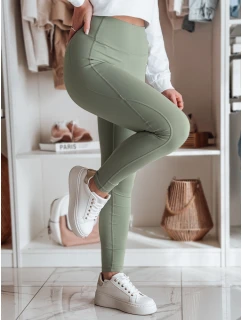 Dámské sportovní legíny FITTATO zelené FashionStreet UY2603