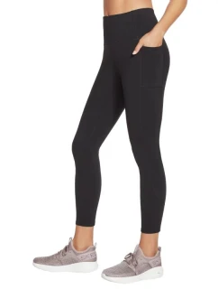 Skechers Go Walk Legíny s vysokým pasem 7/8 W W03LG31B-BLK