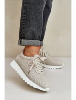 Kožené Sportovní Boty Na Platformě S Leskem D&A LR51-629 Béžové Kožené Sportovní Boty Na Platformě S Leskem D&A LR51-629 Béžové