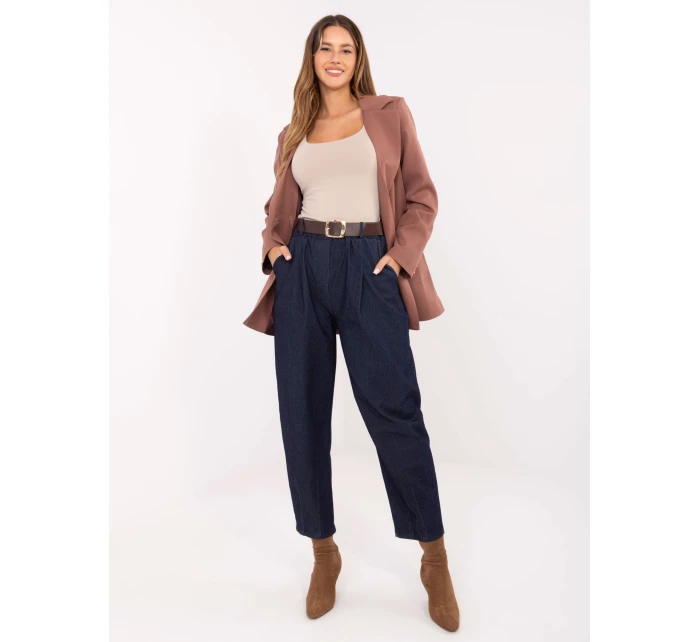 Spodnie IT SP model 21441240 granatowy - FPrice Spodnie IT SP model 21441240 granatowy - FPrice