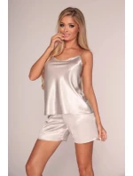 Dámský komplet - košilka a šortky Classic 937 Světle béžová - De Lafense