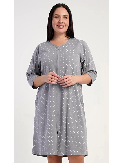Dámské domácí šaty s tříčtvrtečním rukávem model 22405466 - Vienetta