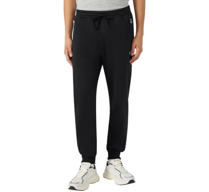 Pánské kalhoty s žebrovanými manžetami černé model 21812326 KK001 - CHAMPION Pánské kalhoty s žebrovanými manžetami černé model 21812326 KK001 - CHAMPION