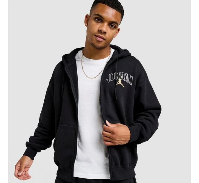 Air Jordan Brooklyn Fleece Full-Zip Hoodie Black - IB7908-011 pánské
