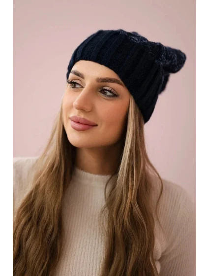 Milano fleecová čepice K203 navy blue model 18749923 - K-Fashion Milano fleecová čepice K203 navy blue model 18749923 - K-Fashion