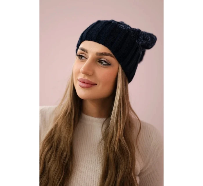 Milano fleecová čepice K203 navy blue model 18749923 - K-Fashion Milano fleecová čepice K203 navy blue model 18749923 - K-Fashion