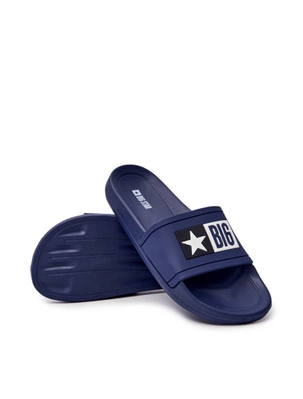 Pánské Nazouváky Big Star model 21547713 Tmavě Modré - Big Star Shoes Pánské Nazouváky Big Star model 21547713 Tmavě Modré - Big Star Shoes