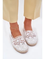 Dámské krajkové espadrilky bílé model 21701553 - Boto Dámské krajkové espadrilky bílé model 21701553 - Boto