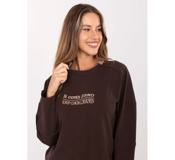 Halenka RV BZ A907.08P tmavě hnědá Halenka RV BZ A907.08P tmavě hnědá