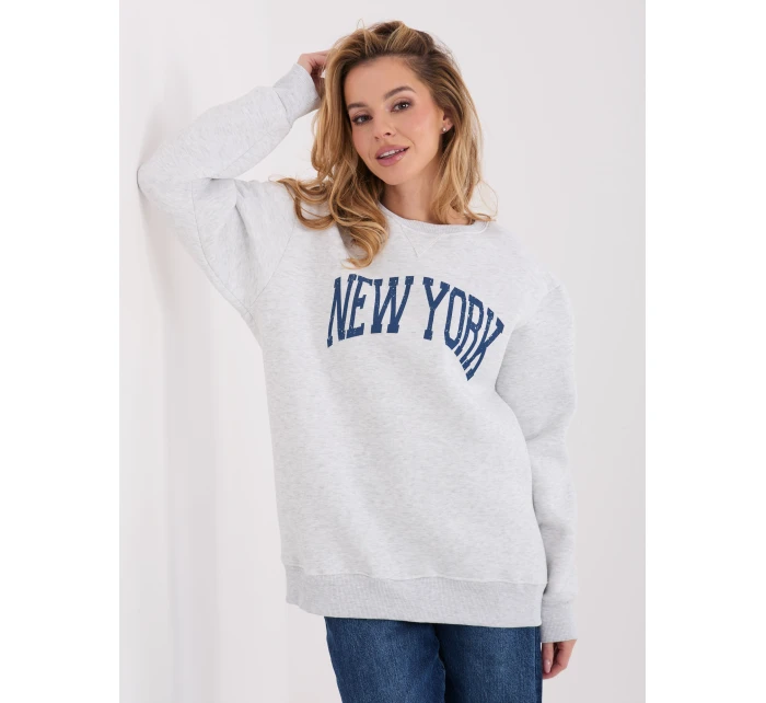 Bluza BL jasny szary model 21801862 - FPrice Bluza BL jasny szary model 21801862 - FPrice