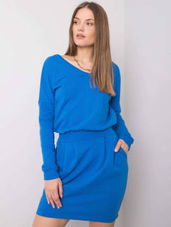 RUE PARIS Tmavě modré mikinové šaty