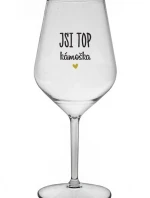 JSI TOP KÁMOŠKA - čirá nerozbitná sklenice na víno 470 ml