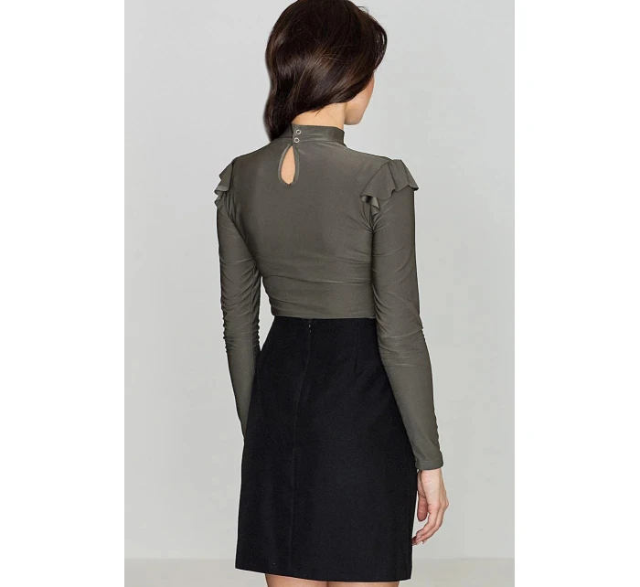 Dámská halenka K438 khaki - Katrus